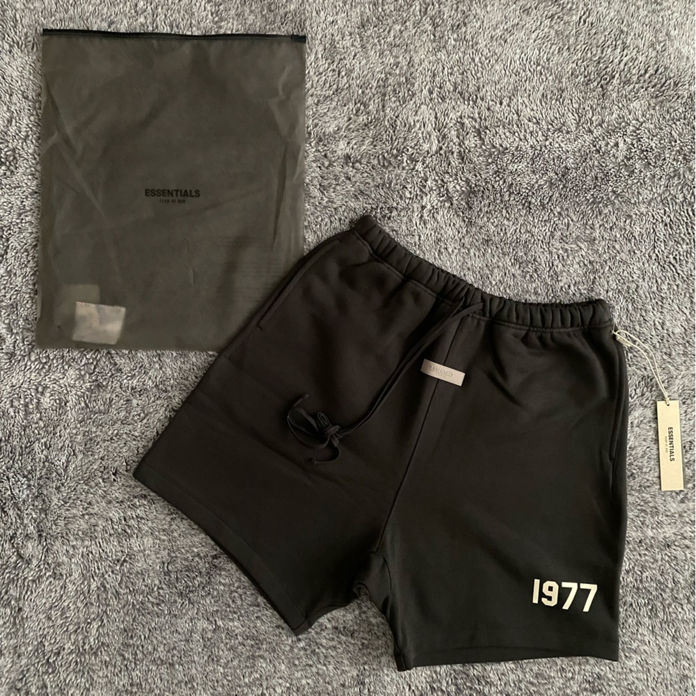 Men’s Fear of God Essentials Shorts, IRON, 
NWT
